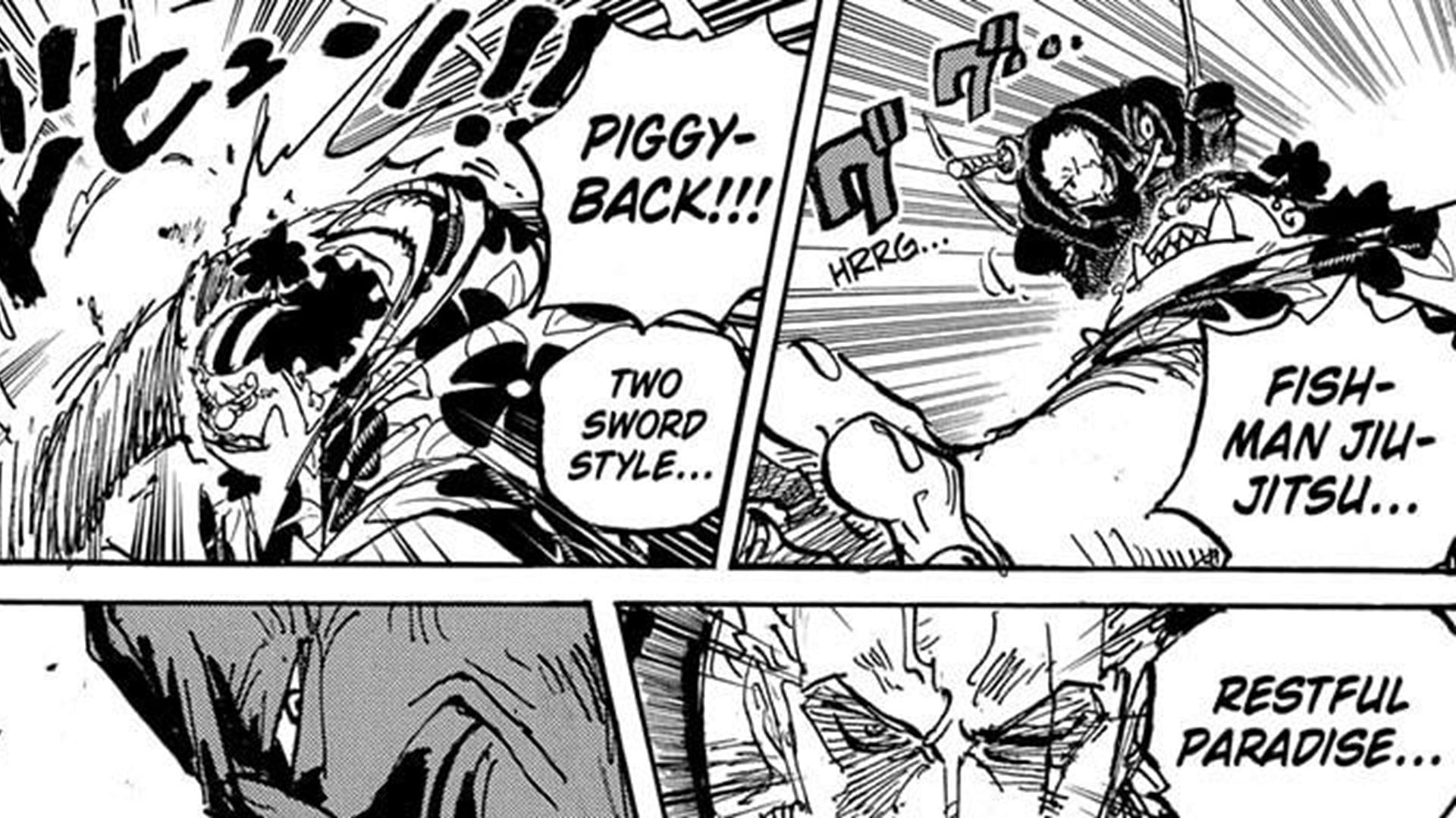 Nusjuro sensed Zoro's power (Image via Shueisha)